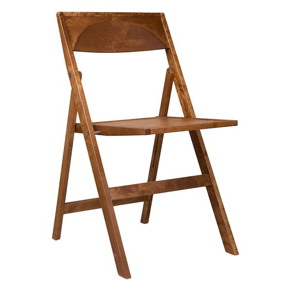 Folding Flat Chair, warm brown birch