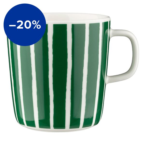 Oiva - Tazza Piccolo, 4 dl, bianco - verde