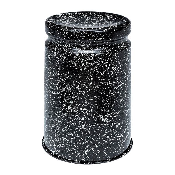 Last stool, black - white splatter