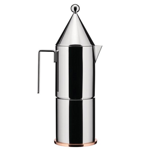 La Conica espresso coffee maker, 6 cups, steel