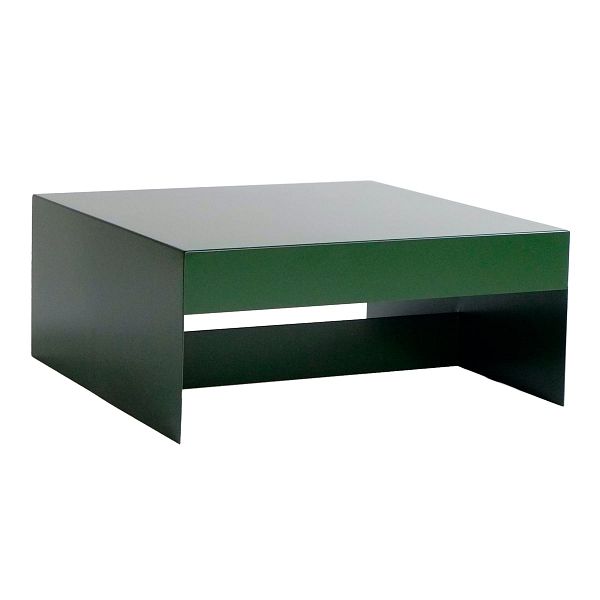 Single Form coffee table, deep green