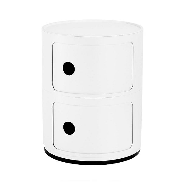 Componibili Recycled storage unit, 2 modules, matt white