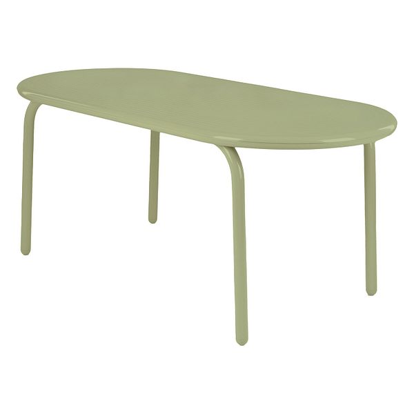 Groove Obround table, moss