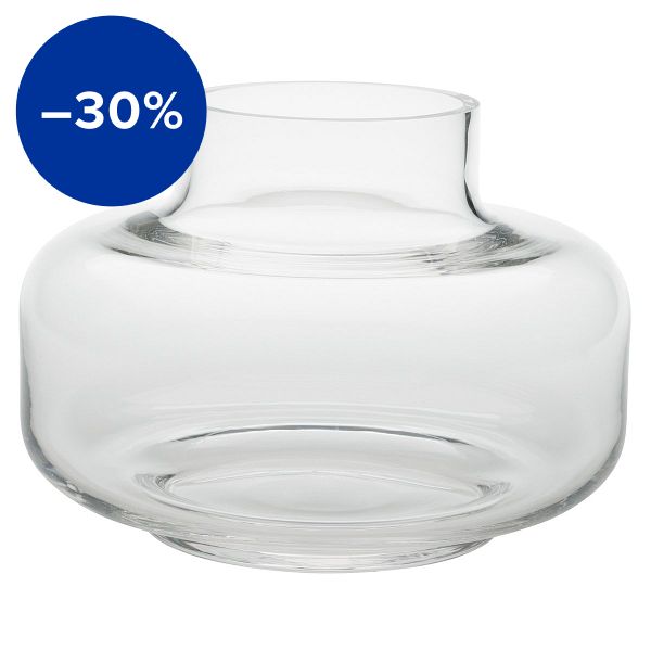 Urna vase, clear