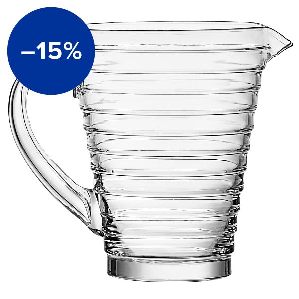 Aino Aalto pitcher 120 cl, clear