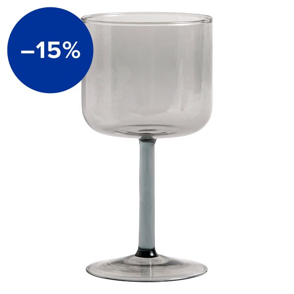 Tint wineglass, 2 pcs, grey