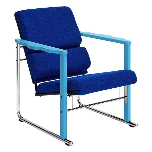 Experiment lounge chair 502, blue - ultramarine