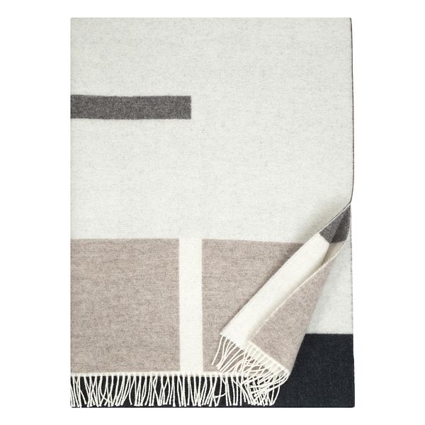 Suunta blanket, 130 x 180 cm, brown - white - beige