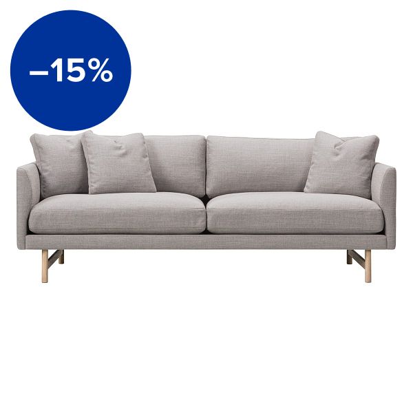 Calmo sofa 95, 2-seater, lacquered oak - Sunniva 717