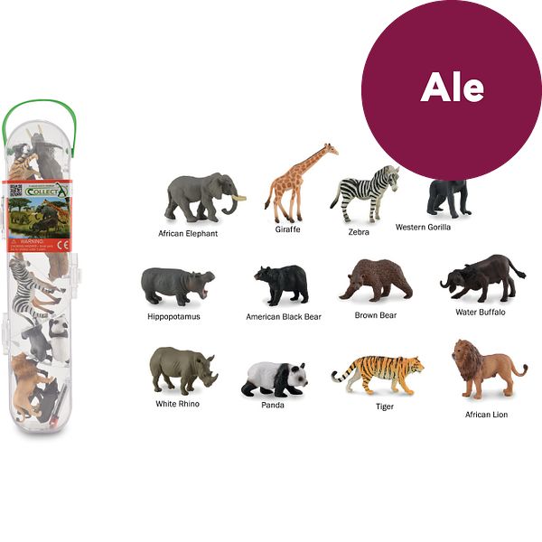 Lelu CollectA Minivillieläinfiguurit tuubissa