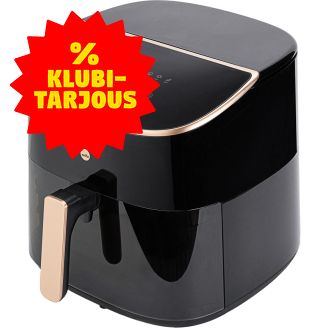 Kiertoilmakypsennin Wilfa Airfryer AFD-80SPLIT musta/ruusukulta