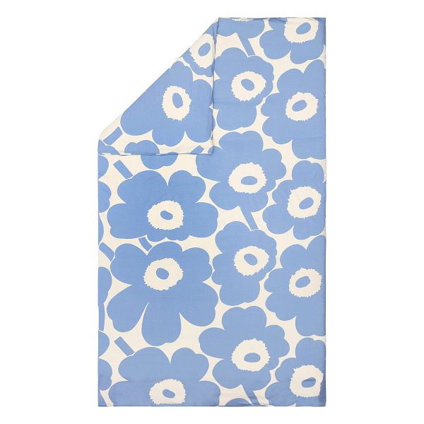 Unikko duvet cover, 240 x 220 cm, l.blue-off-white