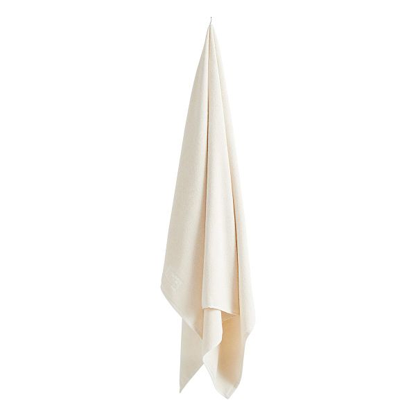 Mono bath sheet, cream