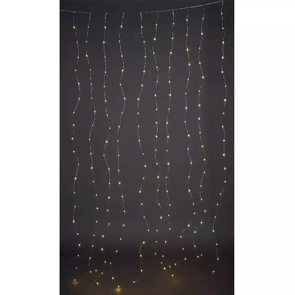 LED-valoverho 90 x 225 cm 300 LED 30 LEDiä x 10 nauhaa