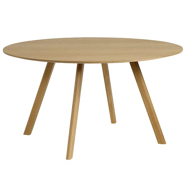 CPH25 round table, 140 cm, lacquered oak