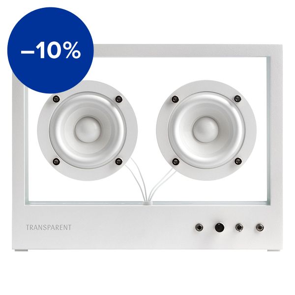 Small Transparent Speaker, white