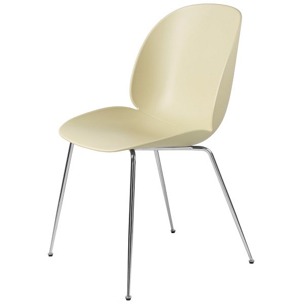 Beetle dining chair, chrome - pastel green