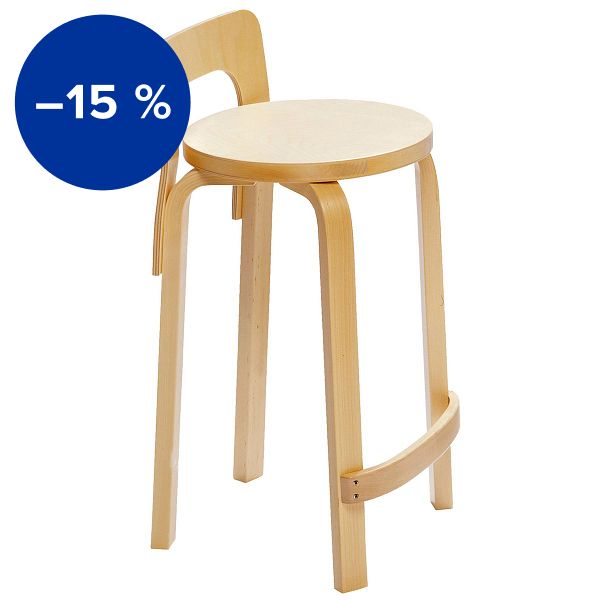 Aalto high chair K65, birch