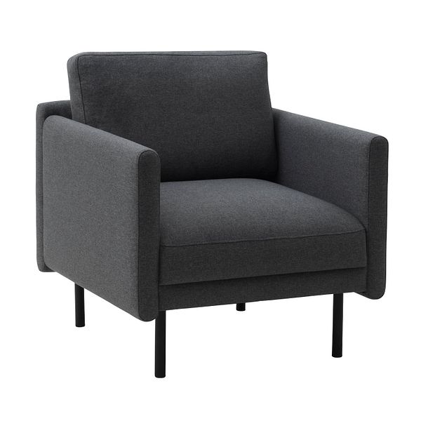 Rar armchair, Re-born dark grey