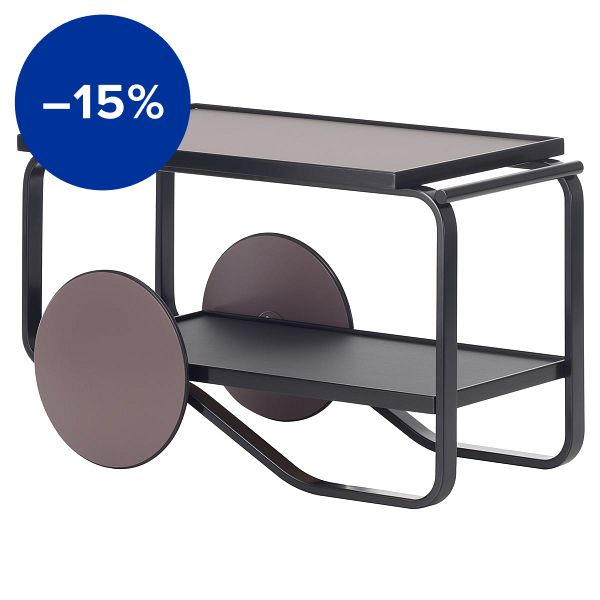 Aalto tea trolley 901, all black