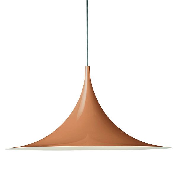 Semi pendant, 47 cm, roasted pumpkin, glossy