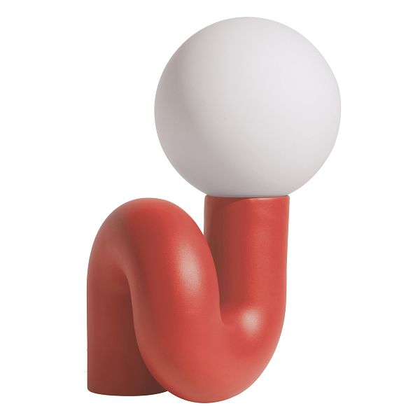 Neotenic table lamp, 2700K, 51 cm, vermilion