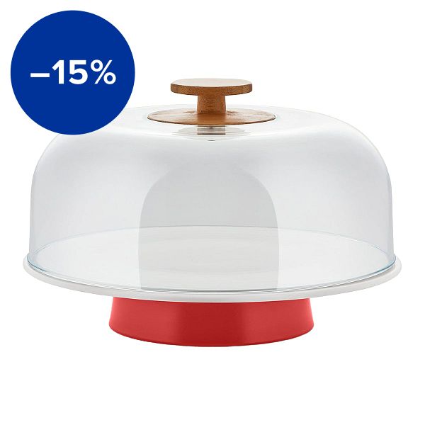 Mattina cake stand, red