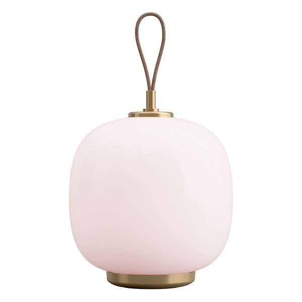 VL45 Radiohus portable lamp, brass - pale rose