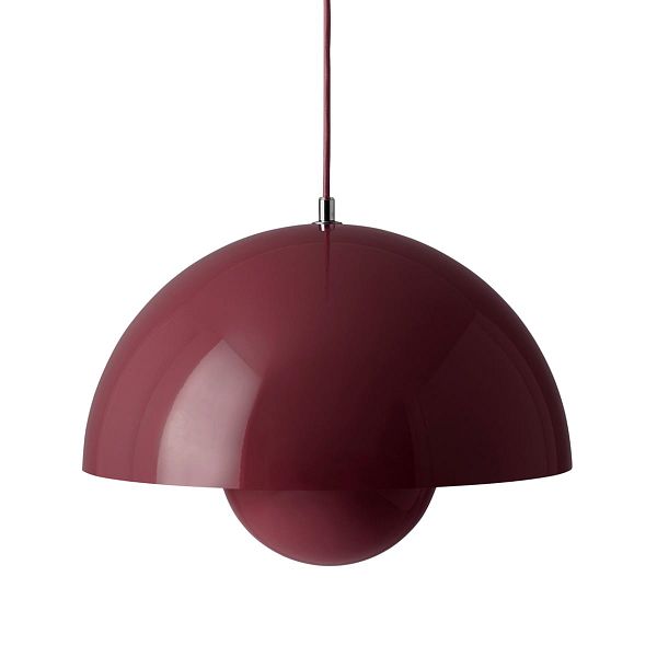Flowerpot VP7 pendant, dark plum
