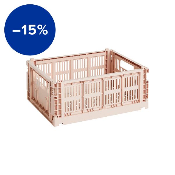 Colour Crate, M, recycled plastic, powder