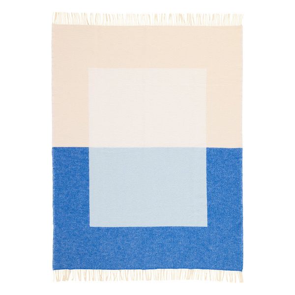 Echo throw, 130 x 170 cm, blue