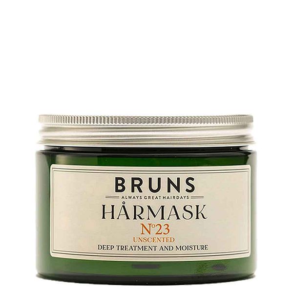 BRUNS Products Nr23 Unscented Hårmask - Hajusteeton Hiusnaamio, 350 ml