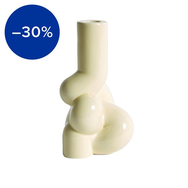 W&S Soft candleholder, soft yellow
