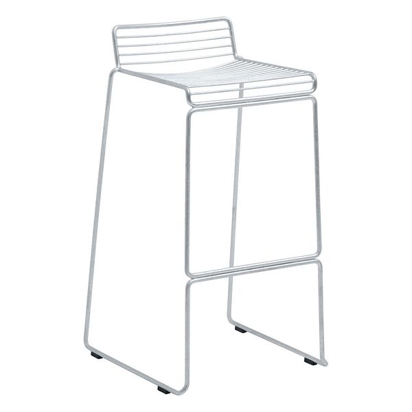 Hee bar chair, galvanized