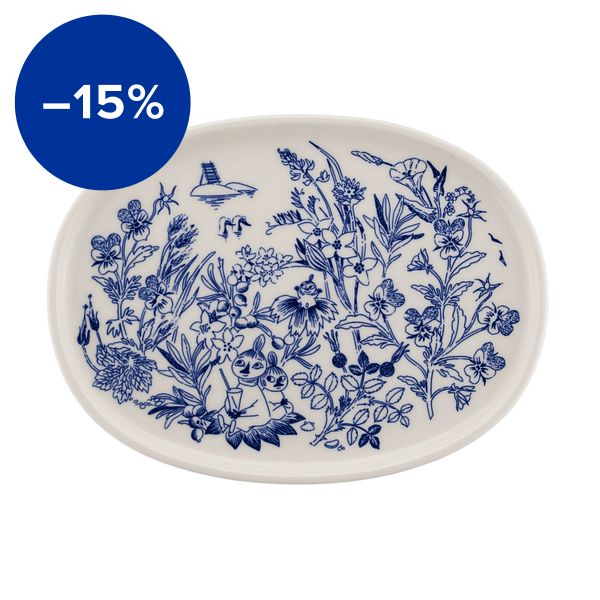 Moomin serving plate, 17 cm, Haru