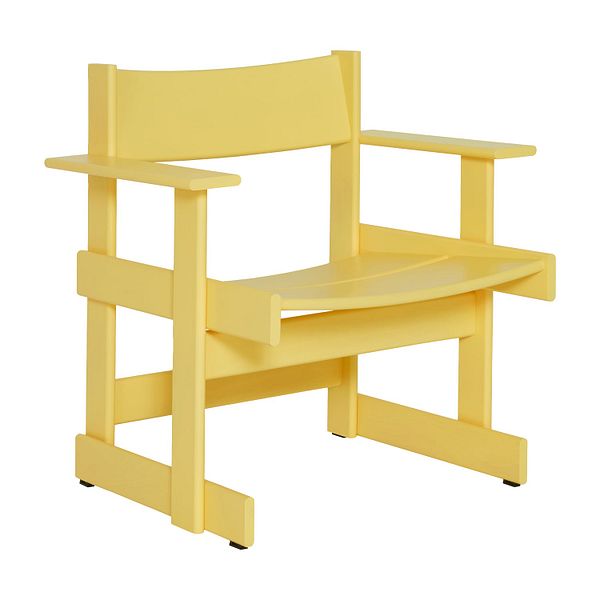 Bullnose lounge chair, yellow