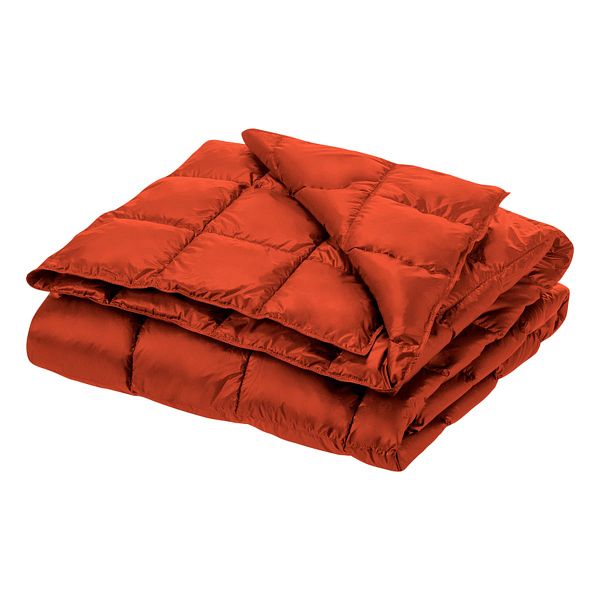 Kulkuri down blanket, 130 x 190 cm, burnt orange