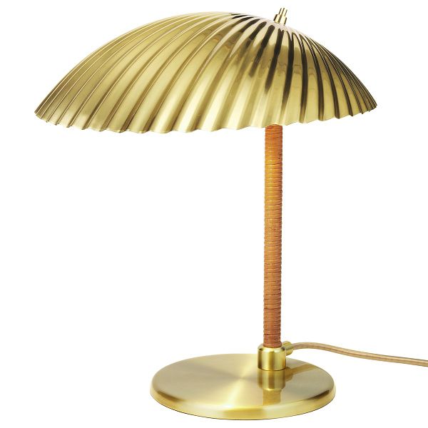 Tynell 5321 table lamp, brass - rattan