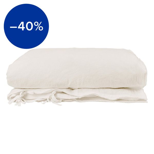 Merrow duvet cover, white