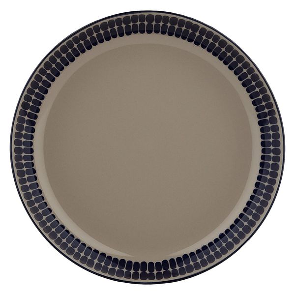 Oiva - Alku plate, 20,5 cm, terra - dark blue