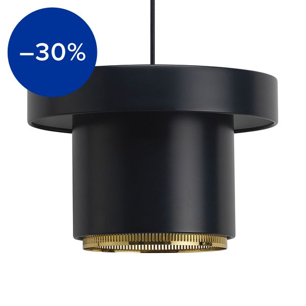 A201 pendant, black - brass