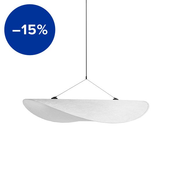 Tense pendant 70 cm, white