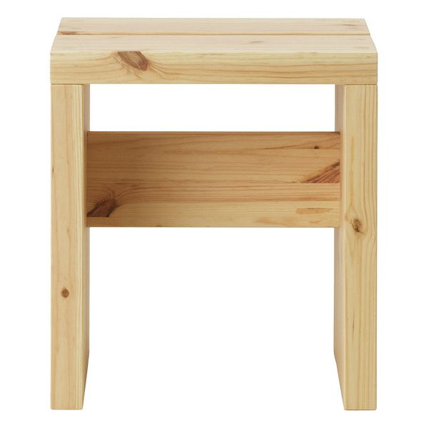 Stretch stool, 40 cm, UV-lacquered pine