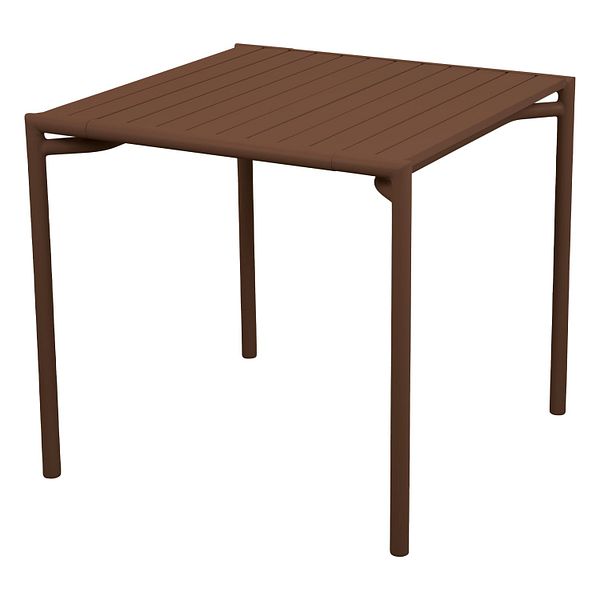 Bliss dining table, 81 x 81 cm, desert red