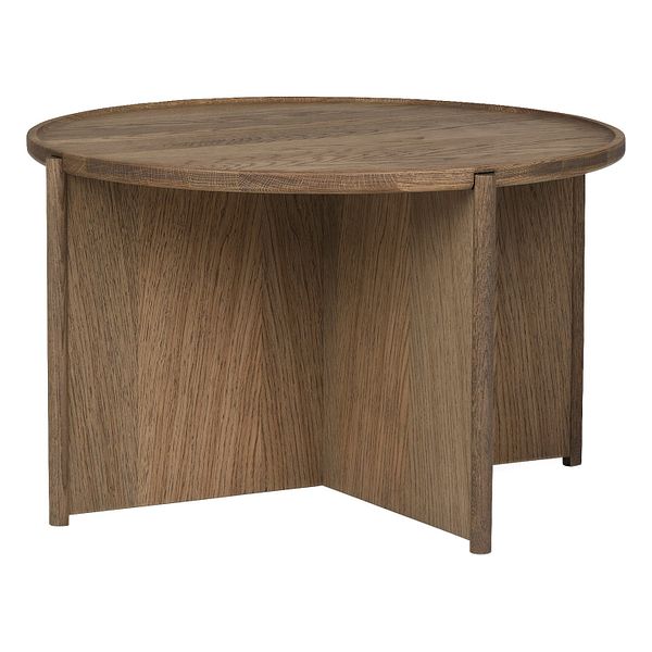 Cling coffee table, small, 70 cm, smoked oak