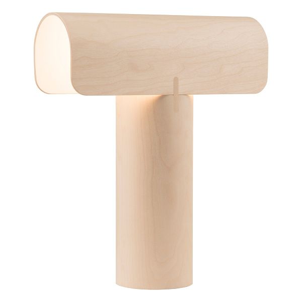 Teelo 8020 table lamp, natural birch