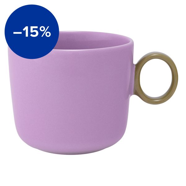 Play mug, 0,35 L, lilac - olive