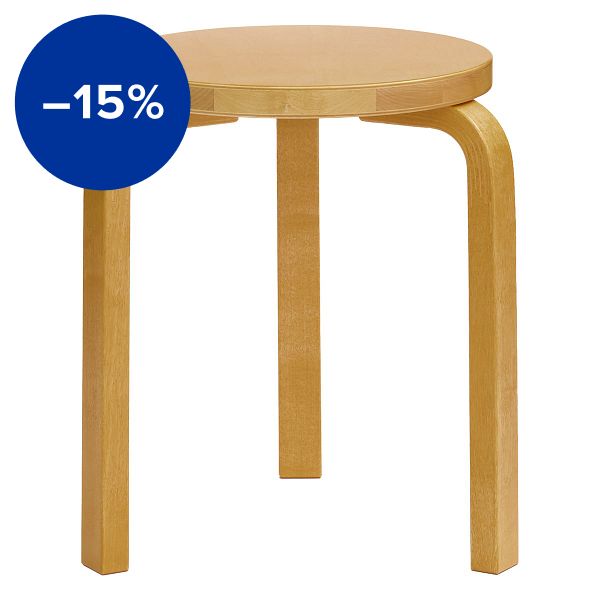 Aalto stool 60, honey