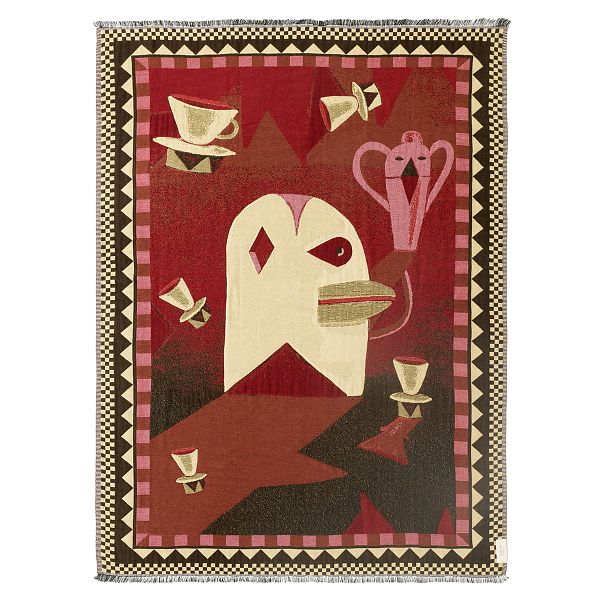 Momento JH46 throw, 130 x 180 cm, red dawn