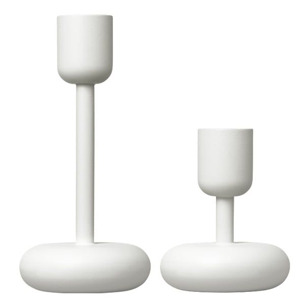 Nappula candleholder, white, 2-pack